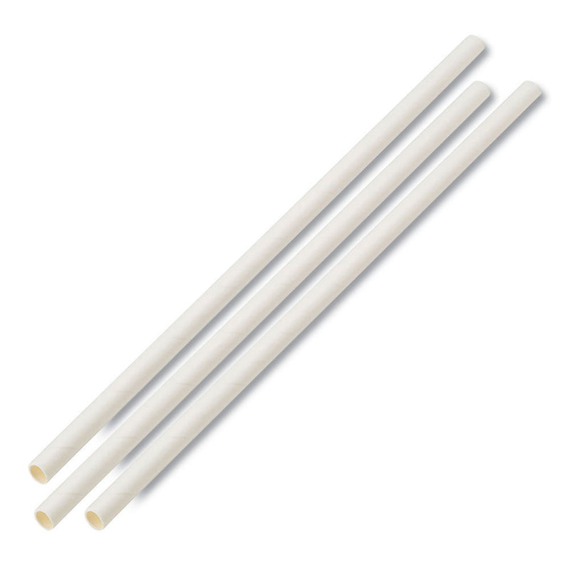 Jumbo Paper Straws | Individually Wrapped | 100% Biodegradable | 6mm x 7.75"