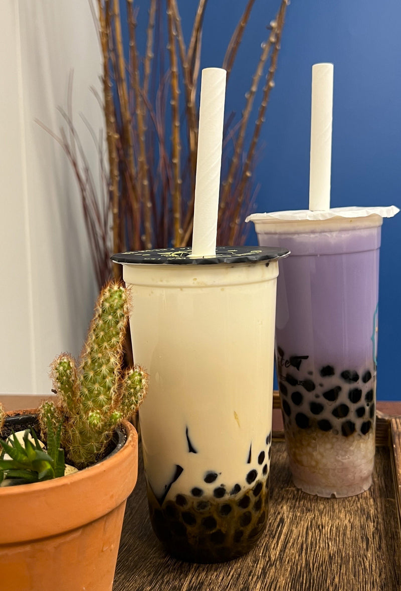 Bubble Tea Paper Straws | Unwrapped | 100% Biodegradable | 12mm x 8.5" | MADE IN CANADA