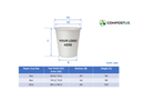 Double Skin Paper Cups - Custom Printing| Pack of 100 | Compostable | Made In Canada