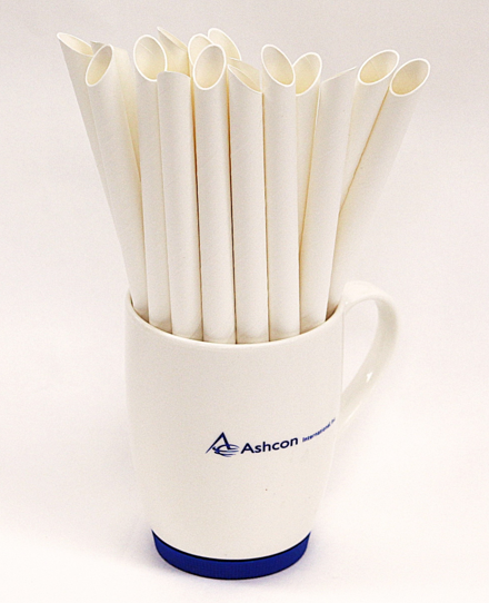 Bubble Tea Paper Straws | Unwrapped | 100% Biodegradable | 12mm x 8.5" | MADE IN CANADA